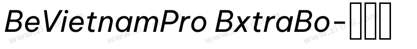 BeVietnamPro BxtraBo字体转换 BeVietnamPro BxtraBo字体转换